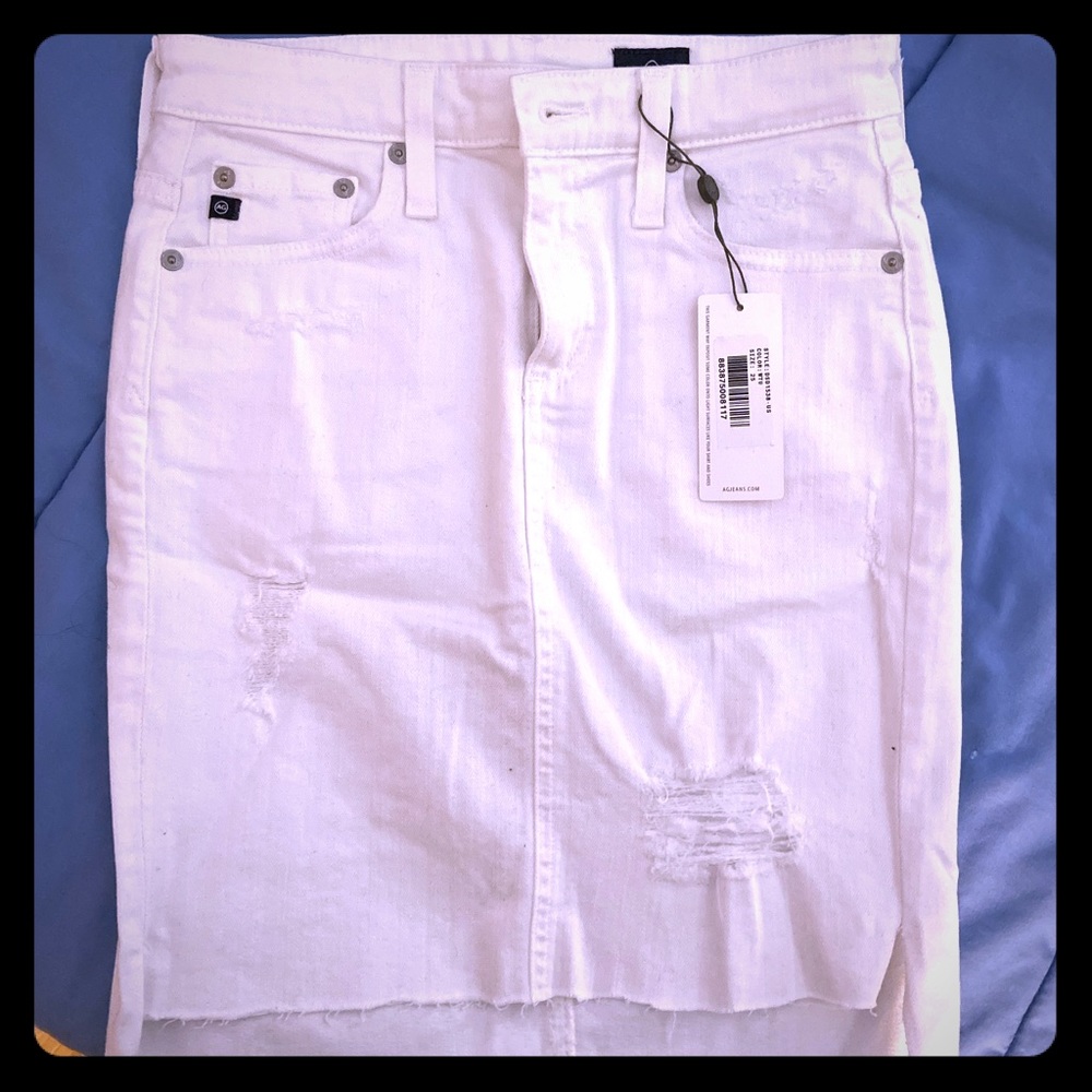 AG Erin Jean Skirt White NWT